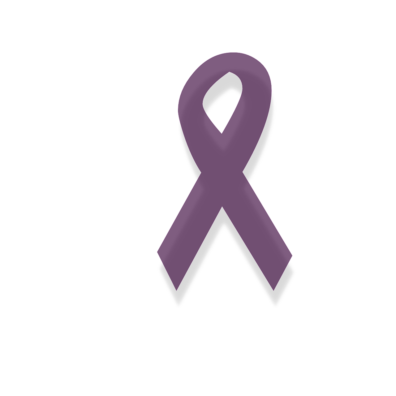 Purple Alzheimer's awareness ribbon